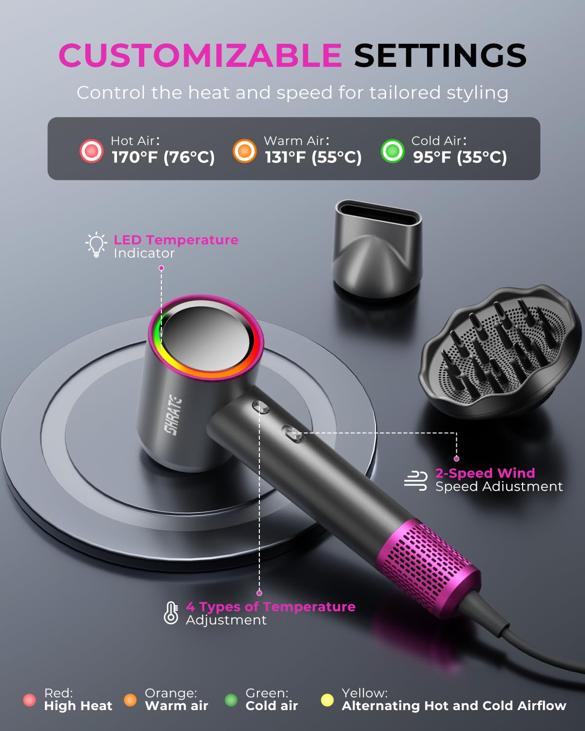 SHRATE travel case illustrating portable, on-the-go drying