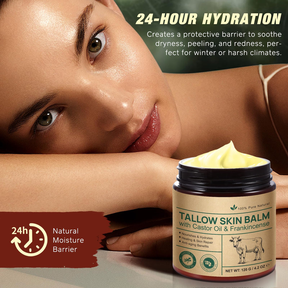 Shuangjia all-purpose balm for face and body shown for routine use