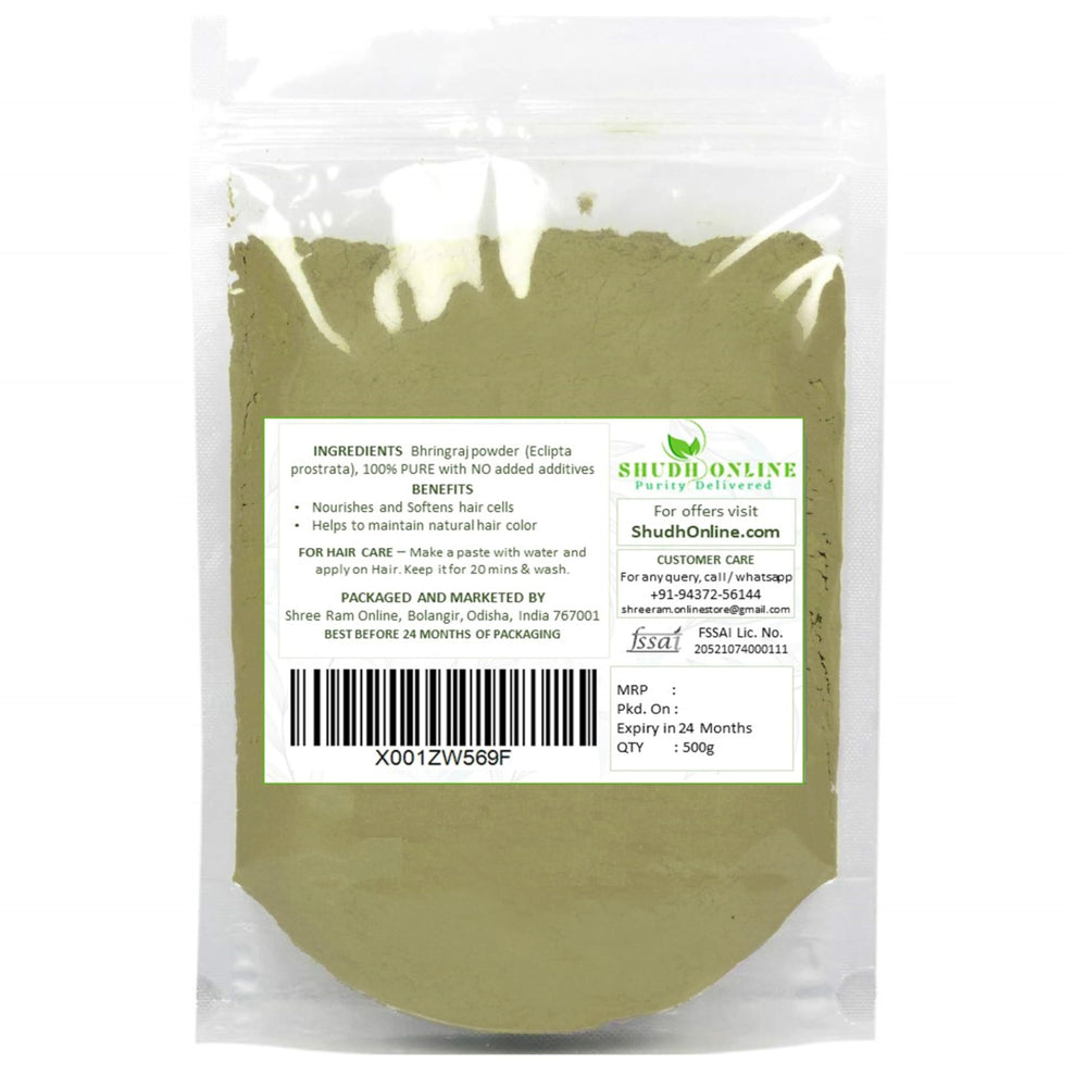 Shudh Online bhringraj tea preparation showcases Eclipta Alba infusion ritual.