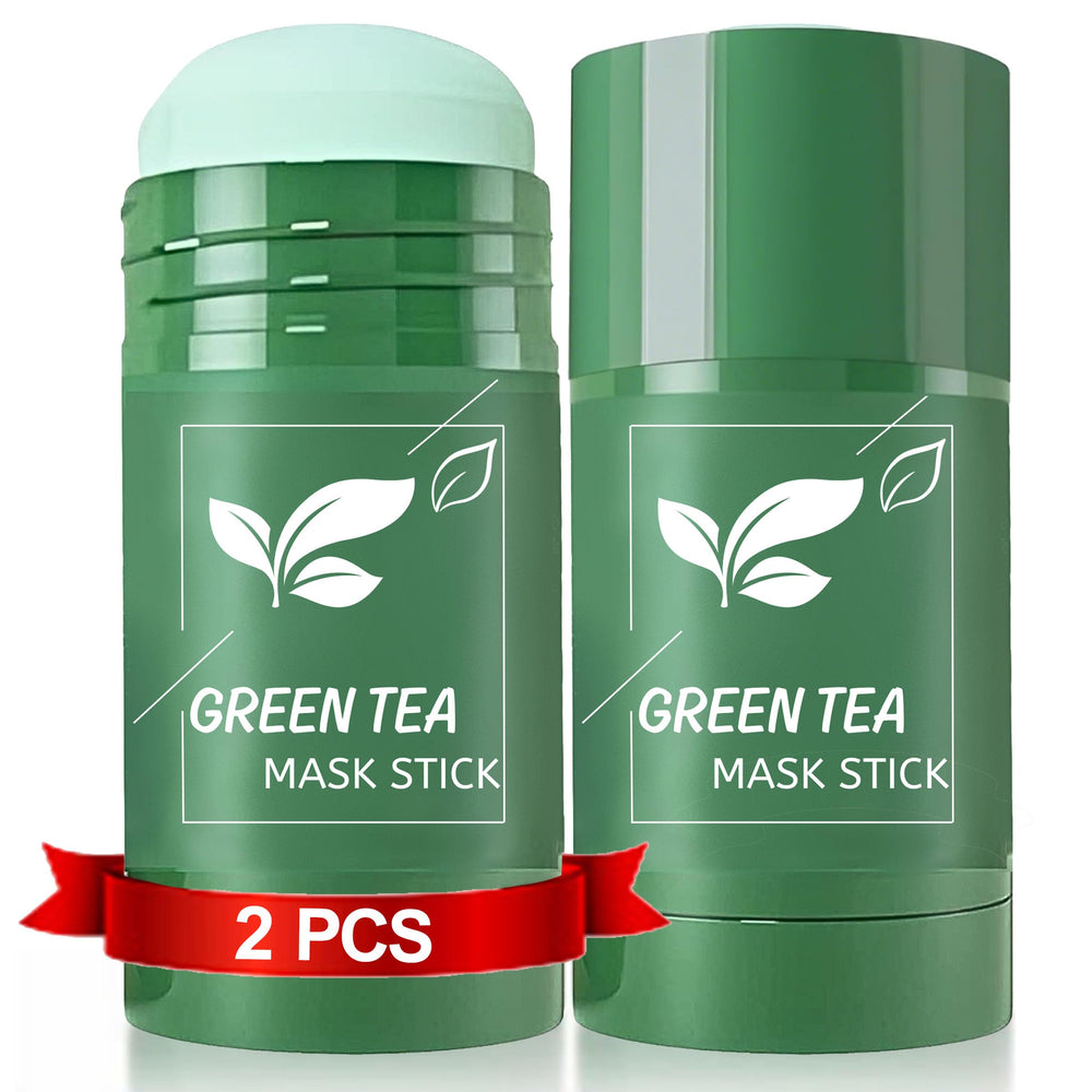 SHUIKU green tea clay stick 2pack packaging shows value and at-home skincare