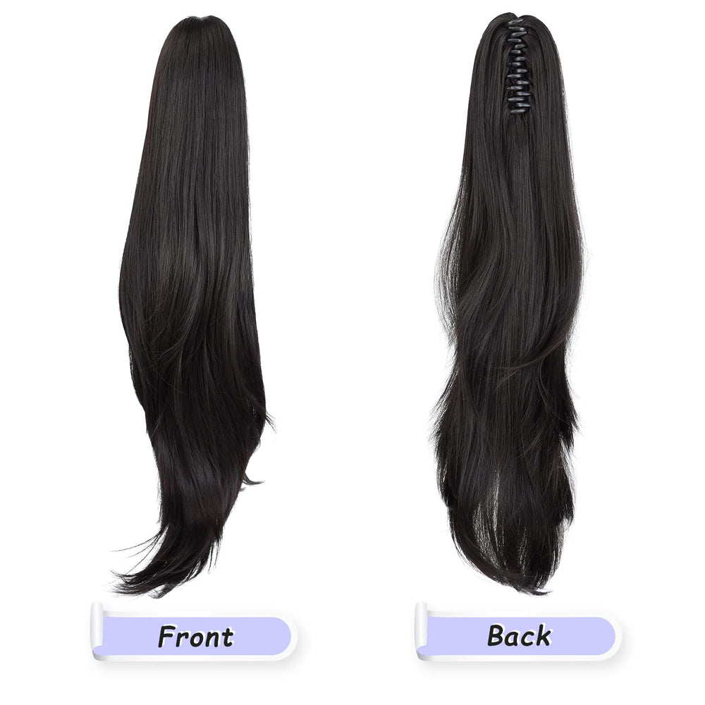ShulaSHOP clip-on bun style provides quick, mess-free transformation.