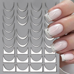 SHUXILIN 3D self-adhesive metal strip decals add premium metallic accents