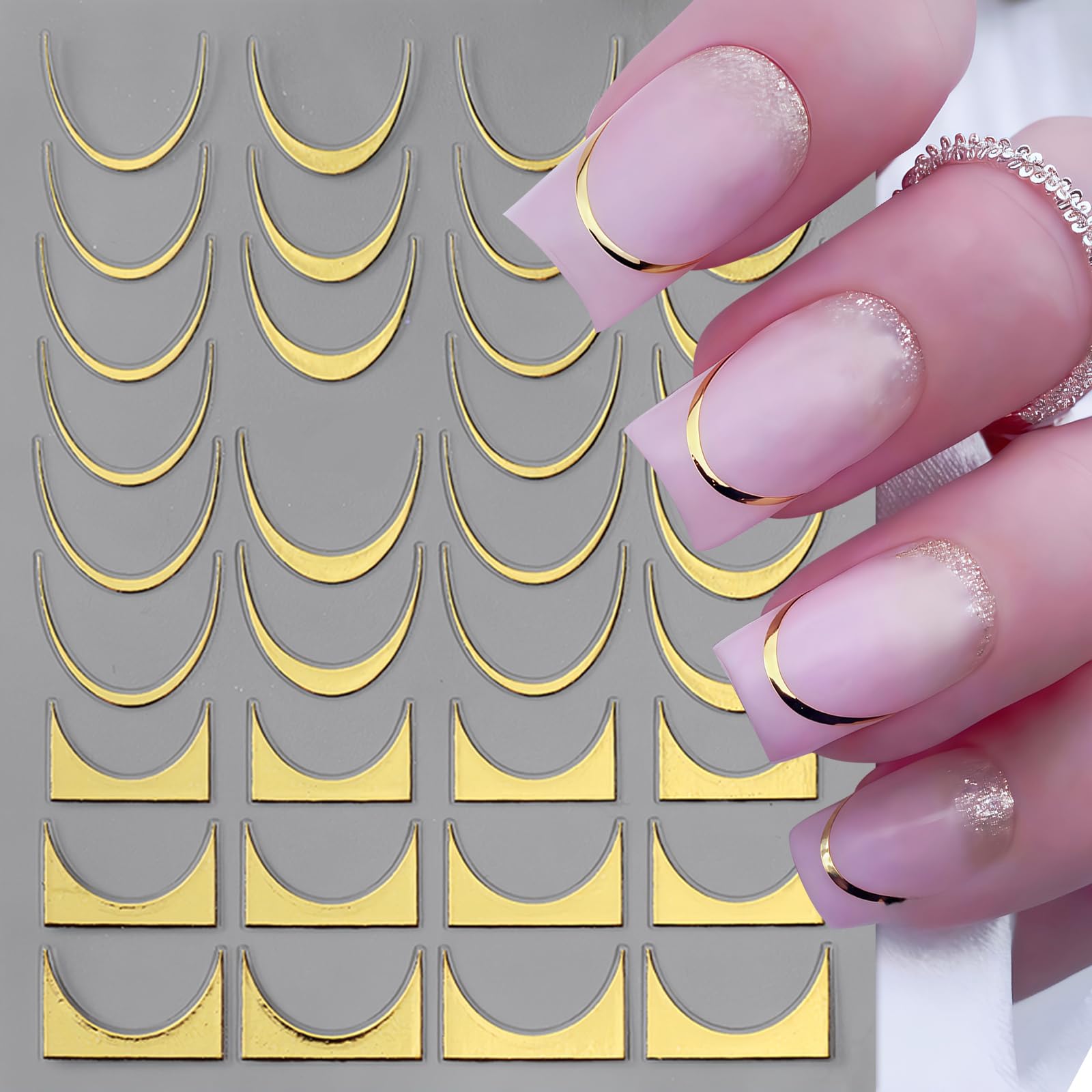 SHUXILIN nail sticker application step shows simple placement