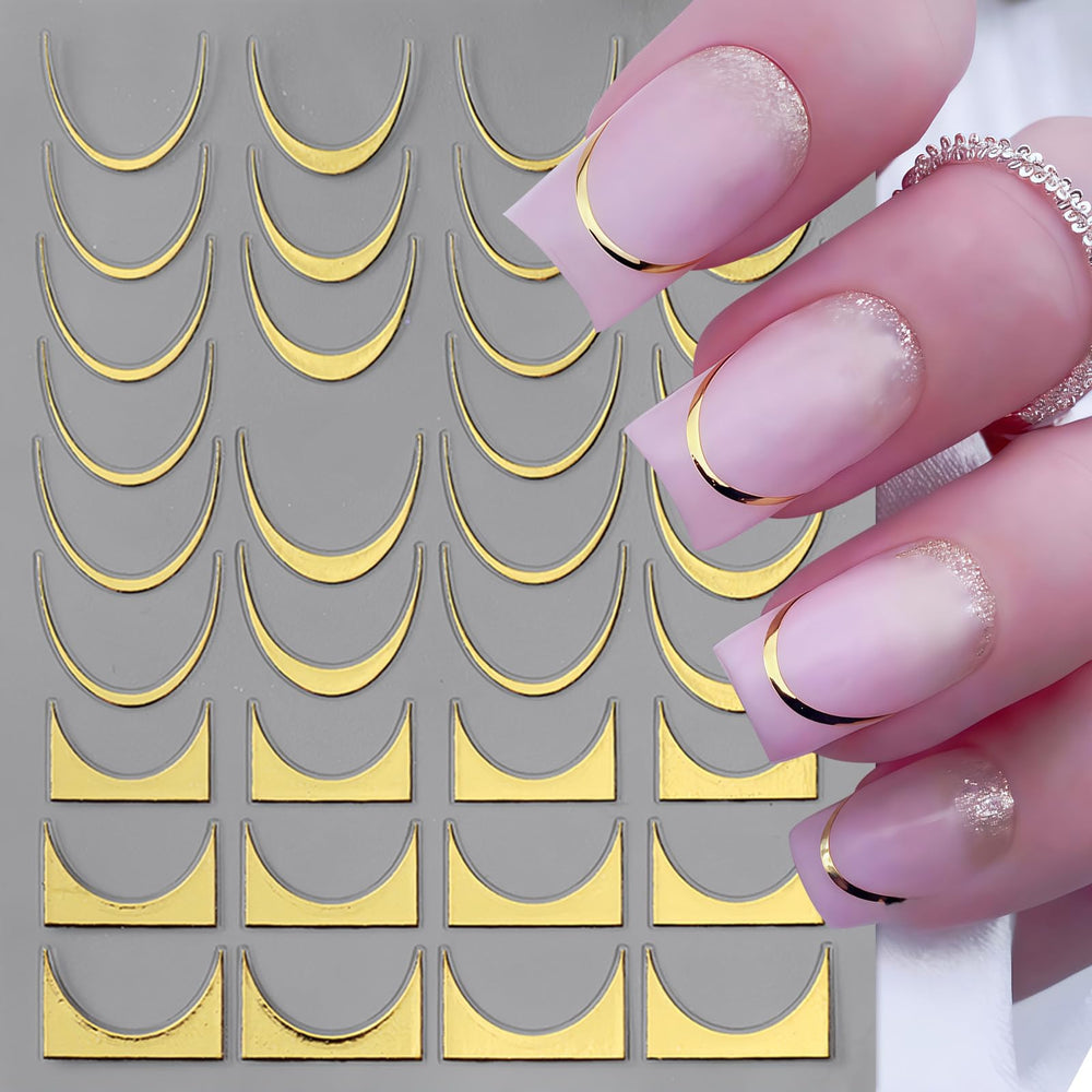 SHUXILIN nail sticker application step shows simple placement