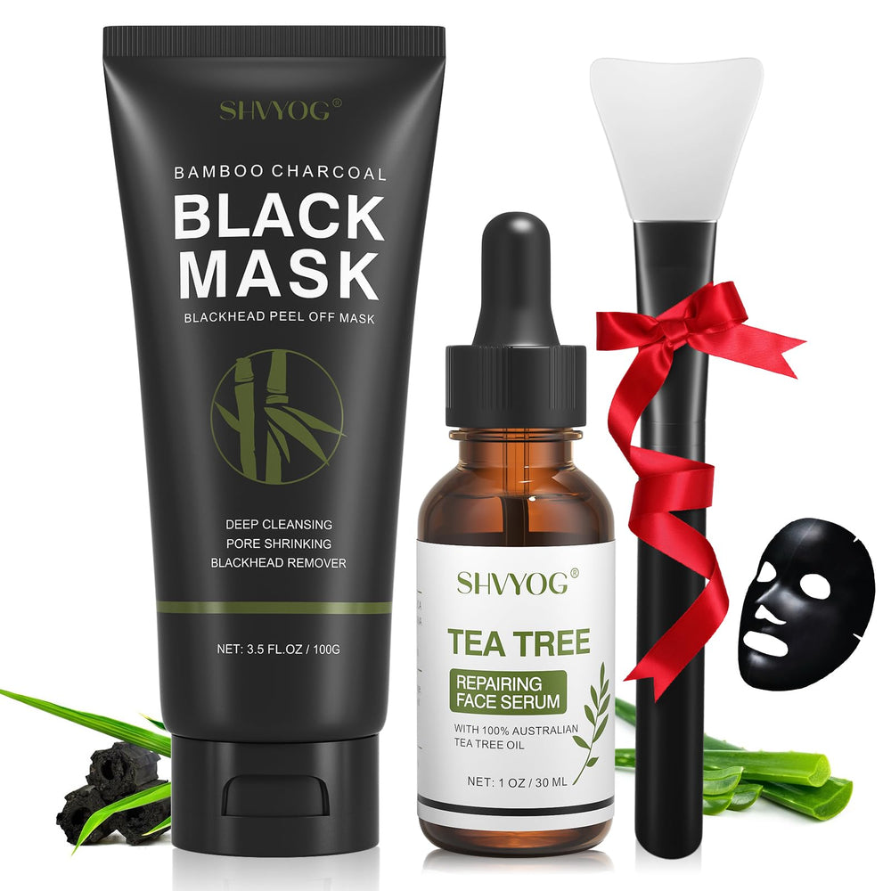 SHVYOG blackhead mask application brush in use for even coverage