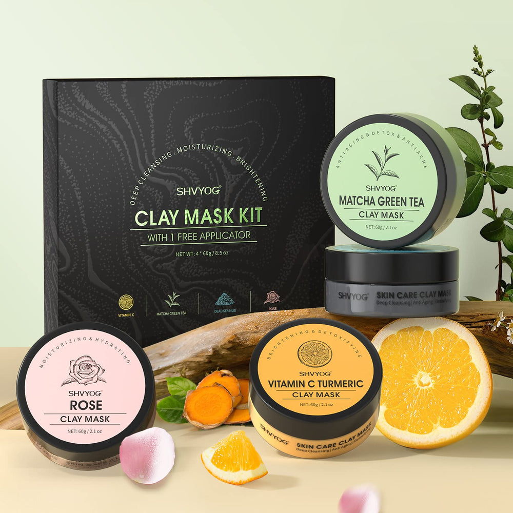 SHVYOG Dead Sea Mud mask jar deep cleansing and oil balance