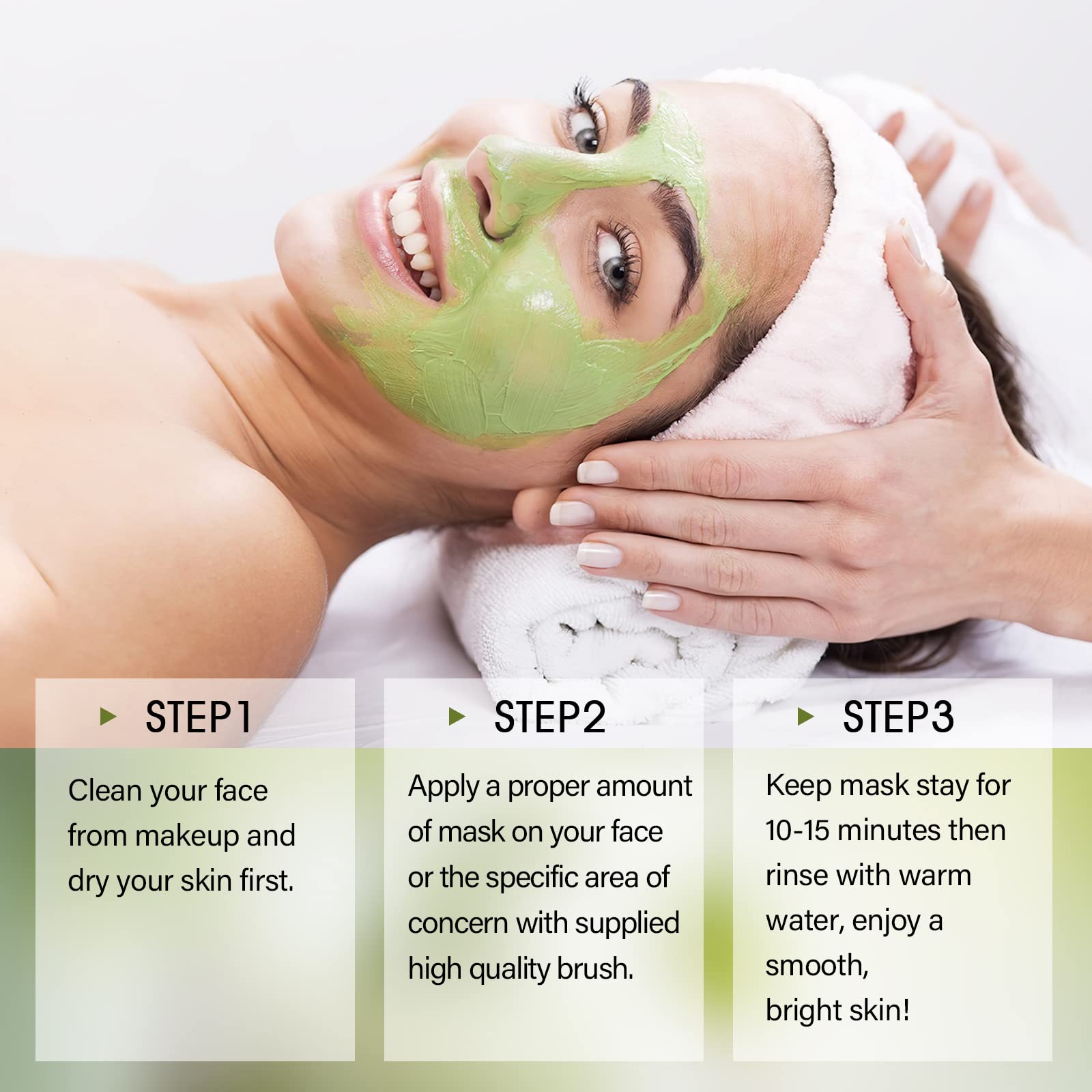 SHVYOG mask after-use skin looks softer and more even.