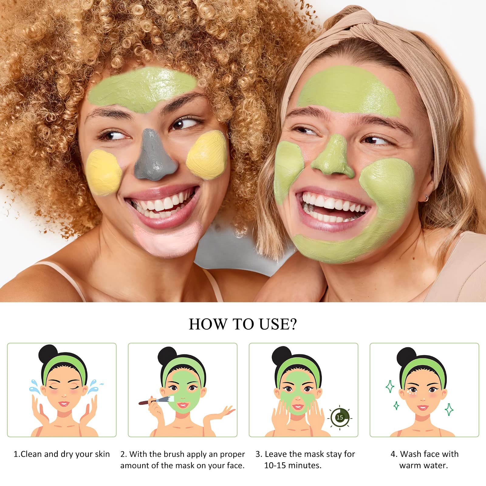 SHVYOG ingredients label closeup premium clay formulas