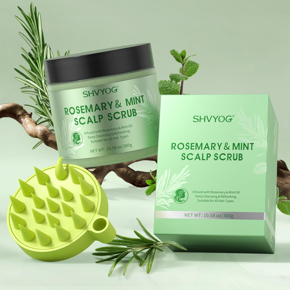SHVYOG rosemary exfoliation session for spa-like at-home relief from buildup