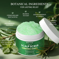 SHVYOG scalp scrub coconut oil hydration and scalp conditioning.