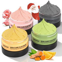 SHVYOG turmeric vitamin C clay mask jar brightening for radiant skin