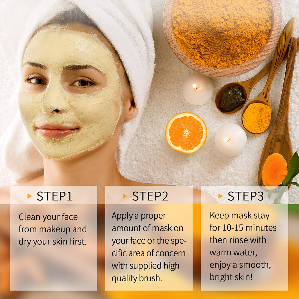 SHVYOG Vitamin C Face Mask after application reveals a subtle glow.