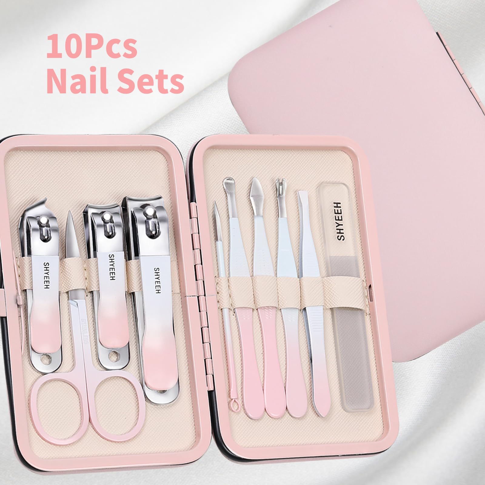 SHYEEH compact nail kit saves space in luggage.