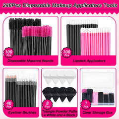 Shynek disposable lip applicators for hygienic lipstick application on clients.