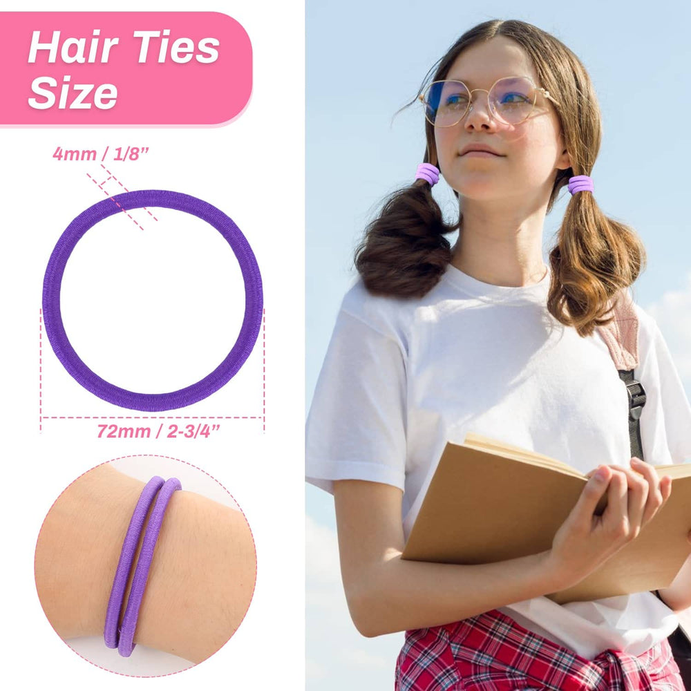Shynek hair-ties color-collection shows ten colors for outfit coordination.