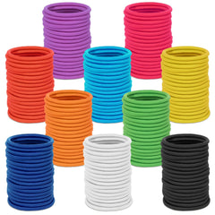 Shynek hair-ties colorful bulk pack enables versatile daily styling.