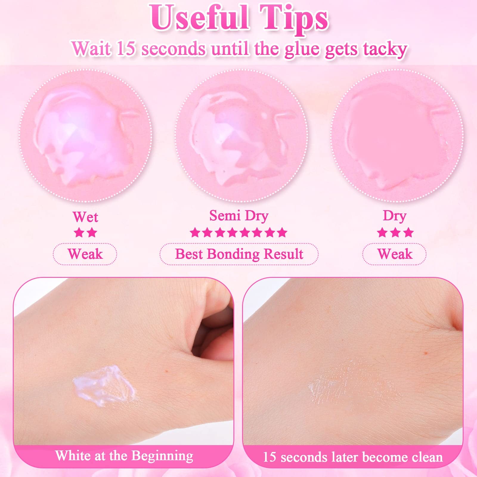 Shynek remove makeup glue with remover demonstrates gentle, painless removal.