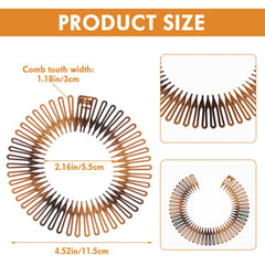 Sibba headband zig zag teeth in black provide comfortable, reliable grip.