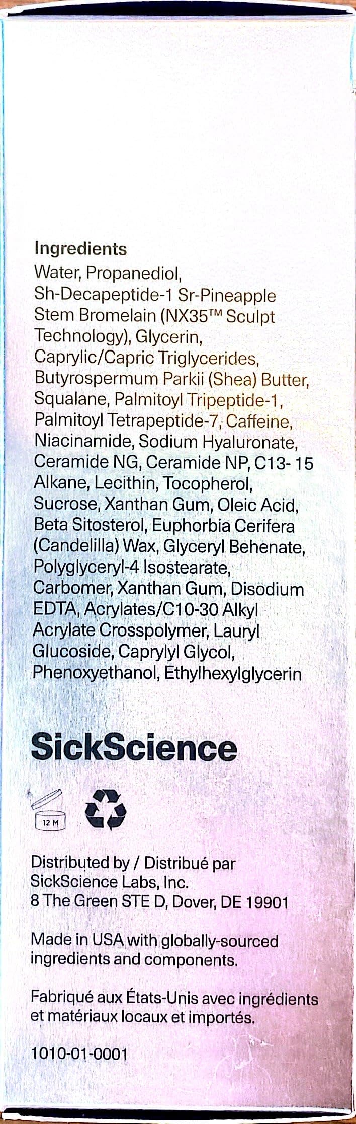 SickScience ShapeShift fragrance-free-formula ideal under SPF or makeup layering