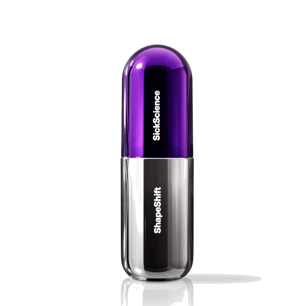 SickScience ShapeShift jawline-tightening gel close-up shows feather-light texture for daily use