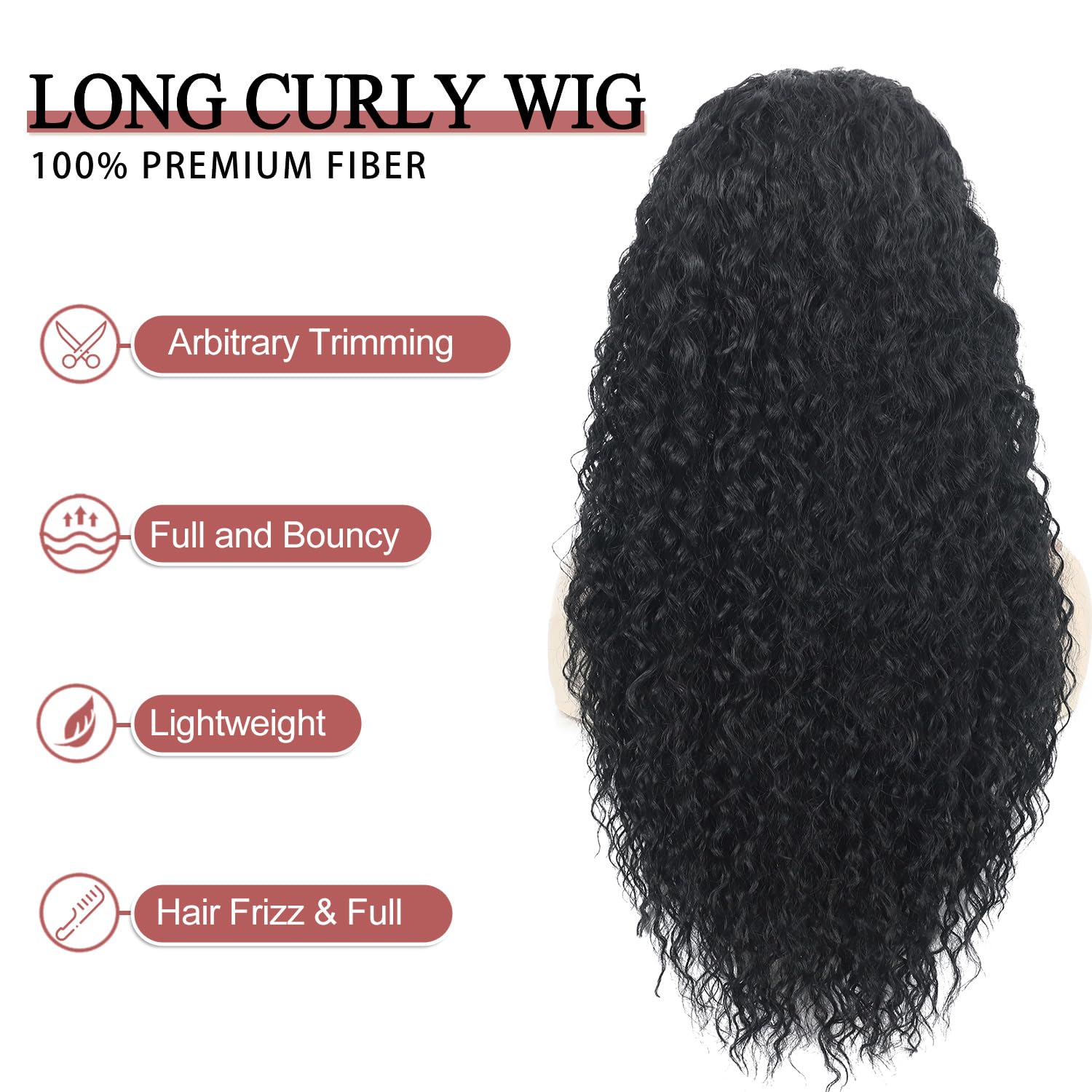 Siddiuop Curly Wig for daily or party wear supports comfortable, natural movement.