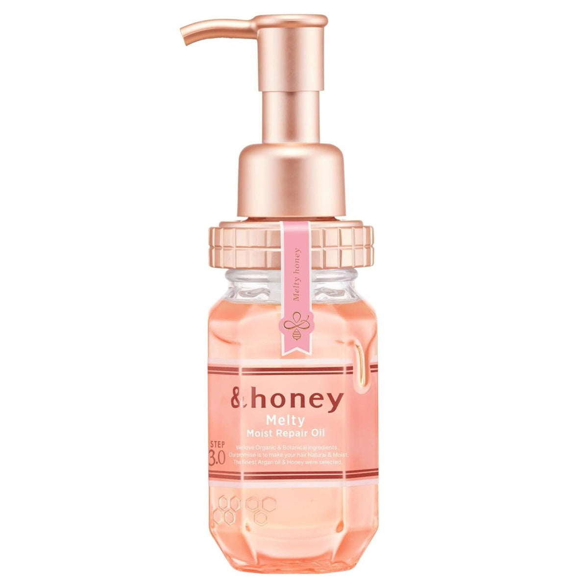 Sidefield &Honey Deep Moist Shampoo bottle demonstrating ultra-hydration for dry hair.
