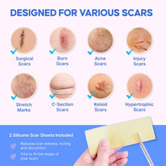 Sielkin scar gel on face closeup, targeting acne marks and texture smoothing.