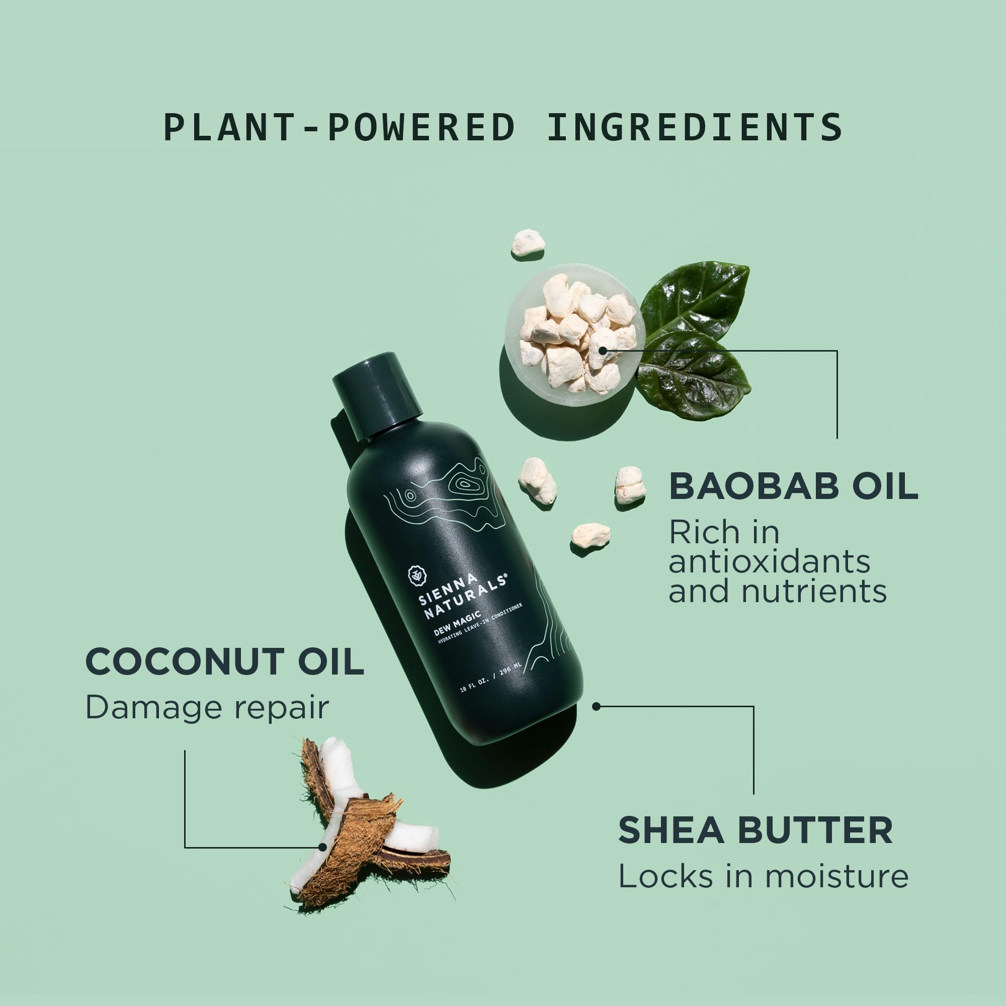 Sienna Naturals Dew Magic Leave-In curl-application scene for defined, touchable waves.