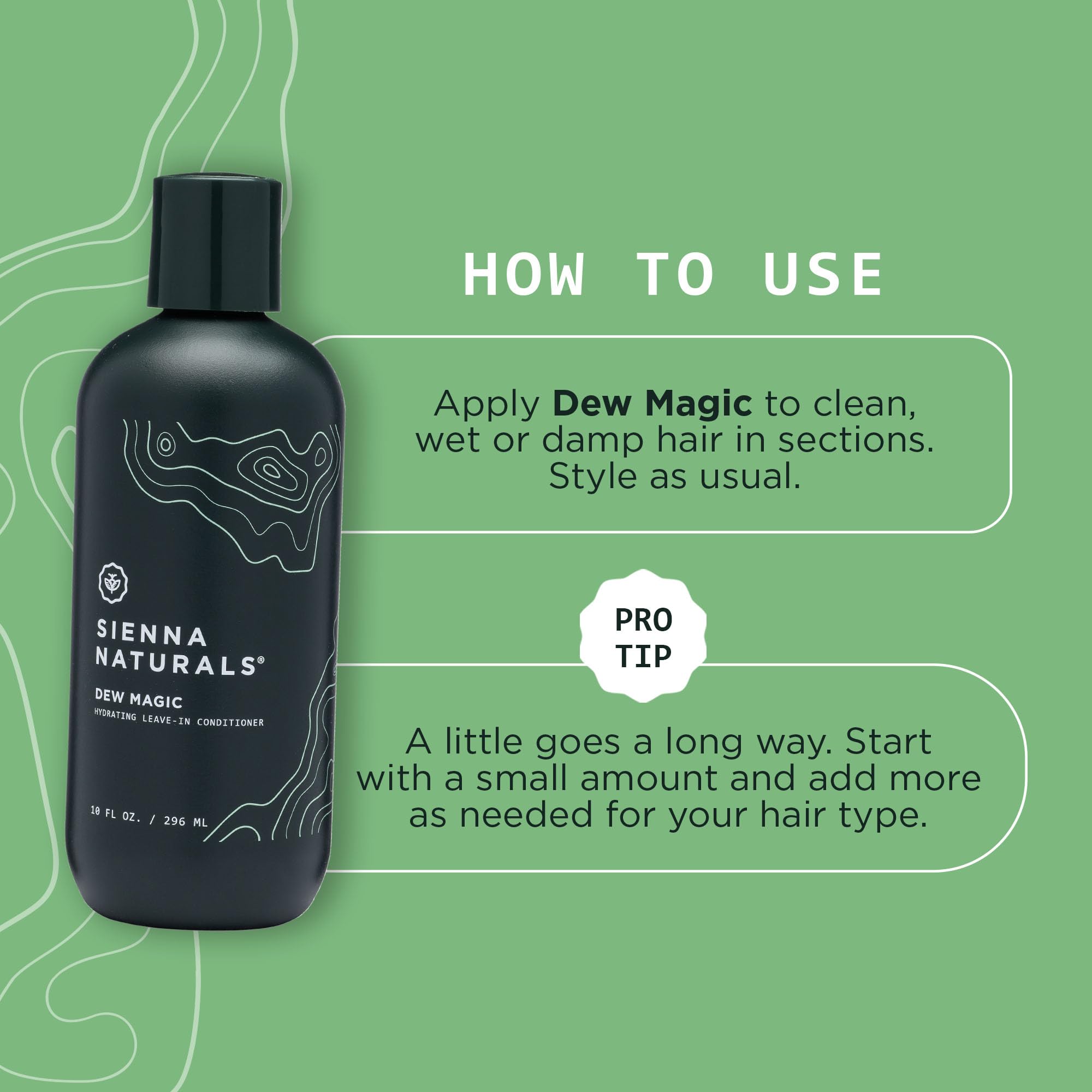 Sienna Naturals Dew Magic Leave-In twist-out-define demonstrates style-ready finish.