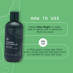 Sienna Naturals Dew Magic Leave-In twist-out-define demonstrates style-ready finish.