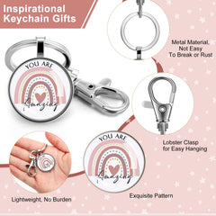 Sieral alloy keychain with lobster clasp for reliable organization.