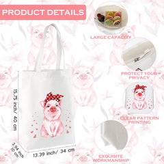Sieral pink pig print tote adds playful flair to outfits