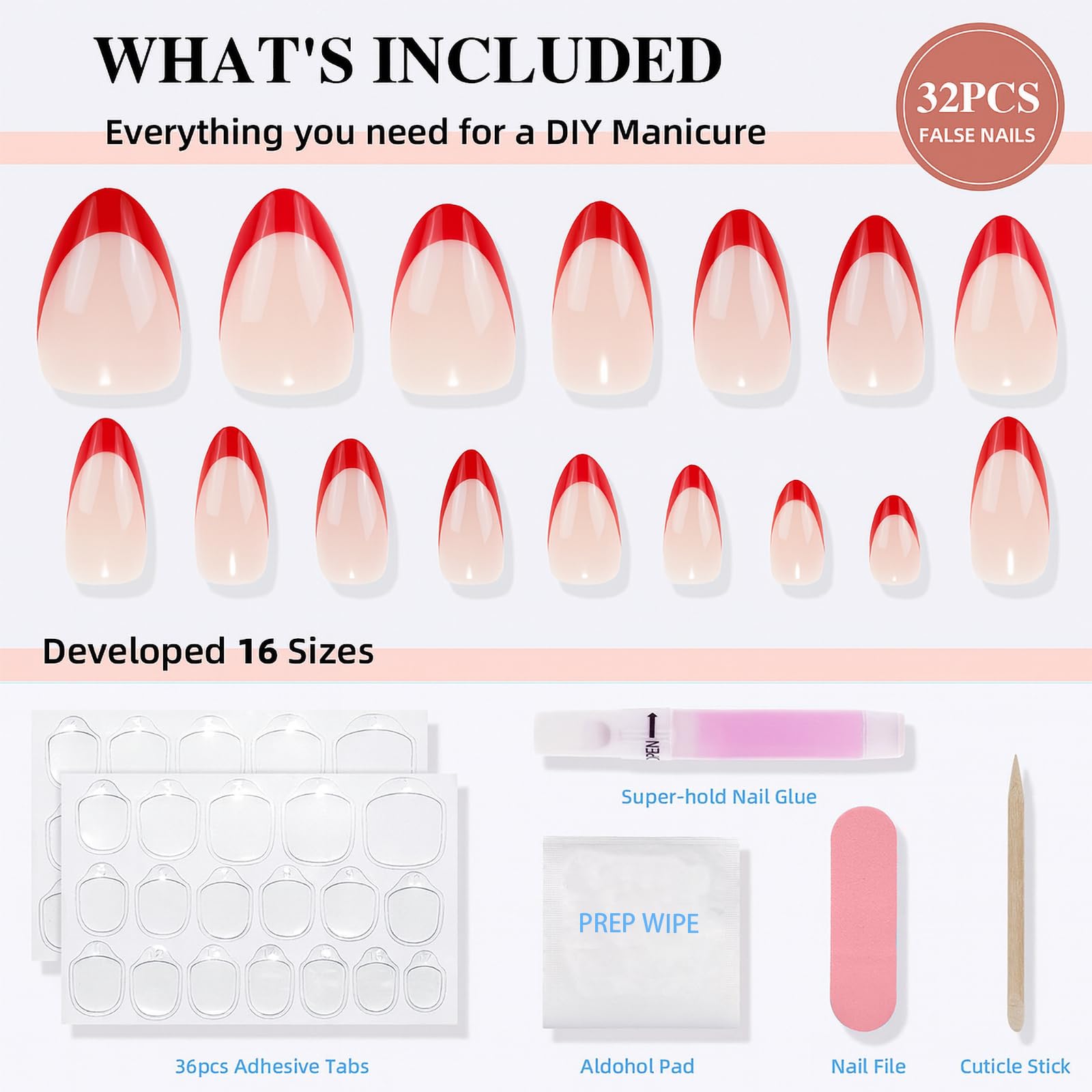 Sifvoo alcohol prep pads for clean, ready-to-apply nails.