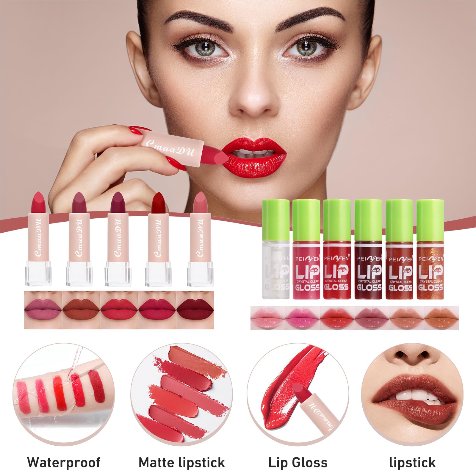 Sightling Lipstick showcases rich color payoff for statement lips.