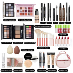 Sightling All In One Makeup Kit travel bag open for portable beauty on the go.