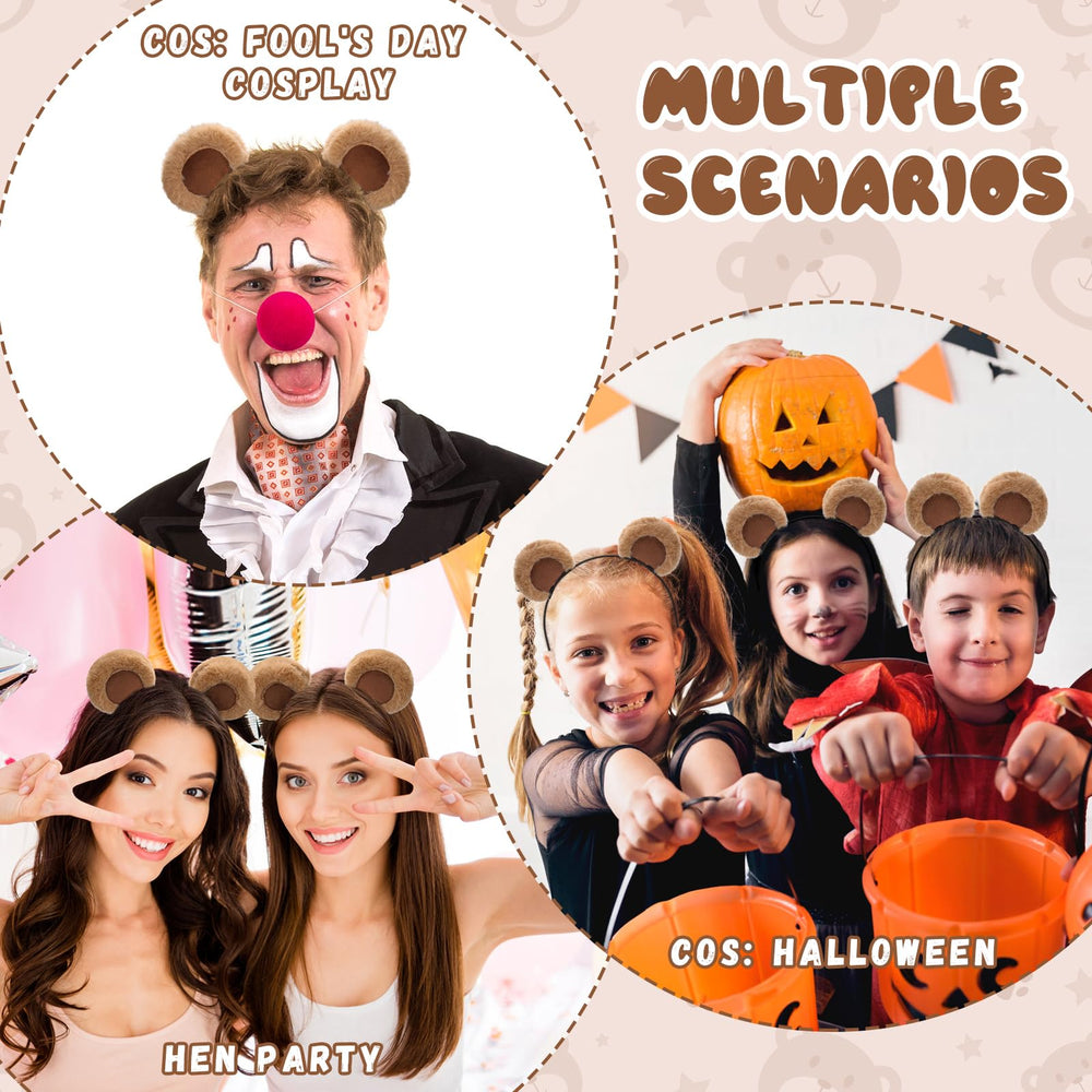 Sightor adjustable bear ears headband keeps style flexible for photos