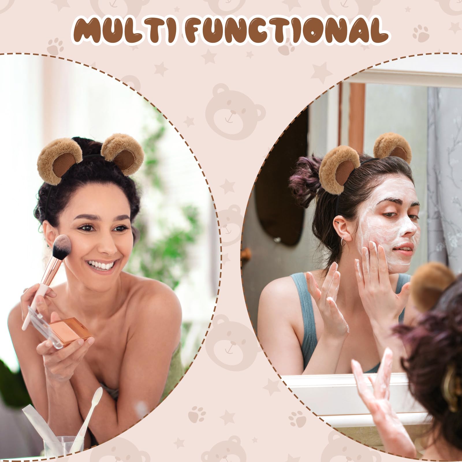 Sightor bear ears include silicone pads for comfy non-slip wear