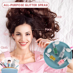 Sightor glitter on hair captures festival-ready sparkle and movement