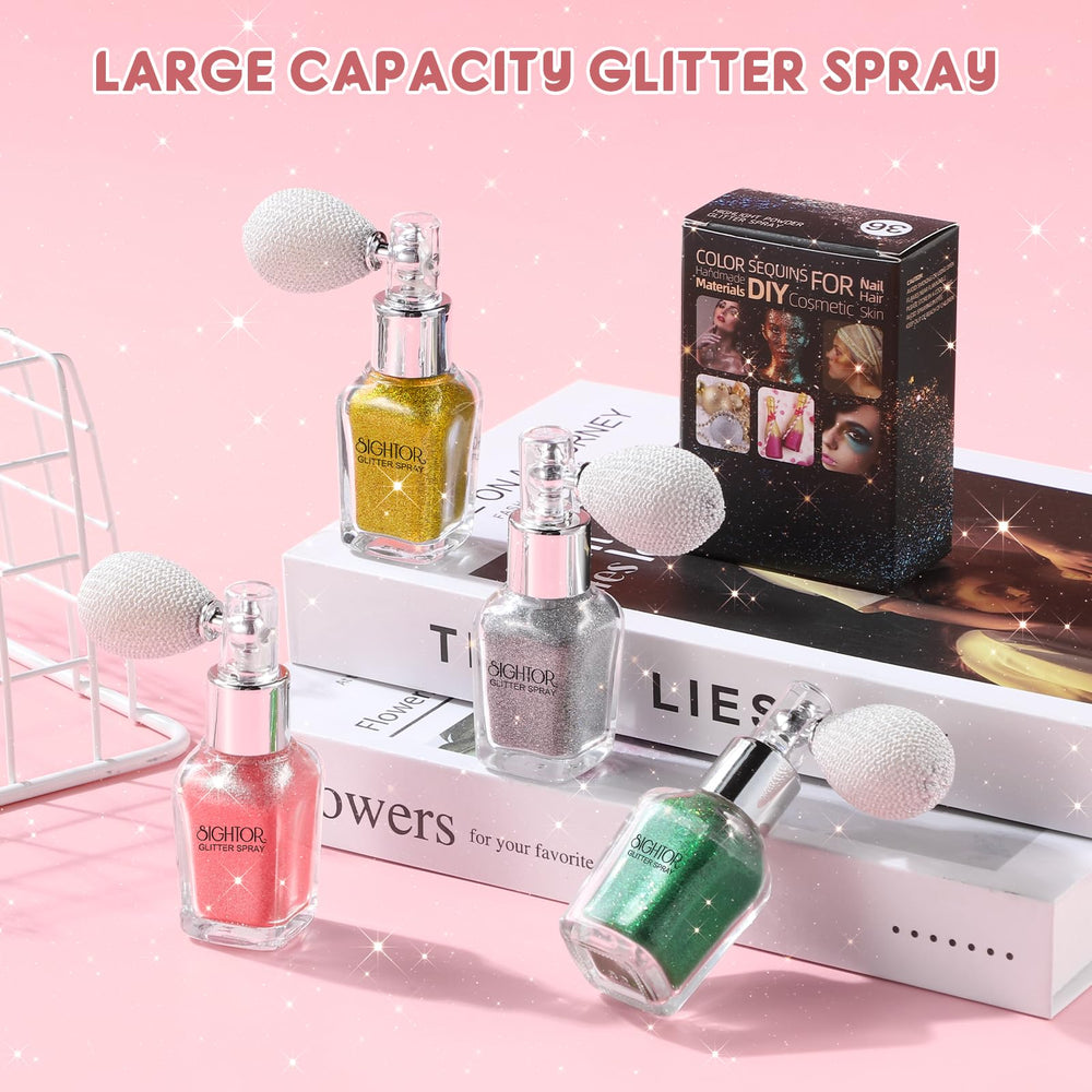 Sightor glitter spray refill pack ensures ongoing shimmer for events