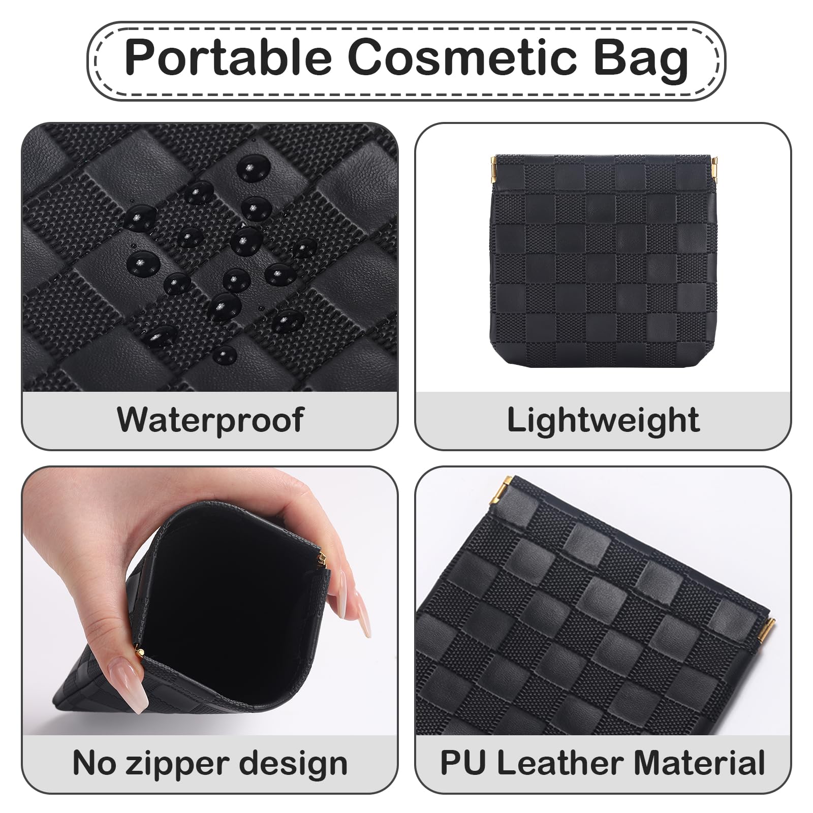 Sightor mini travel cosmetic pouch fits in any bag for essentials.