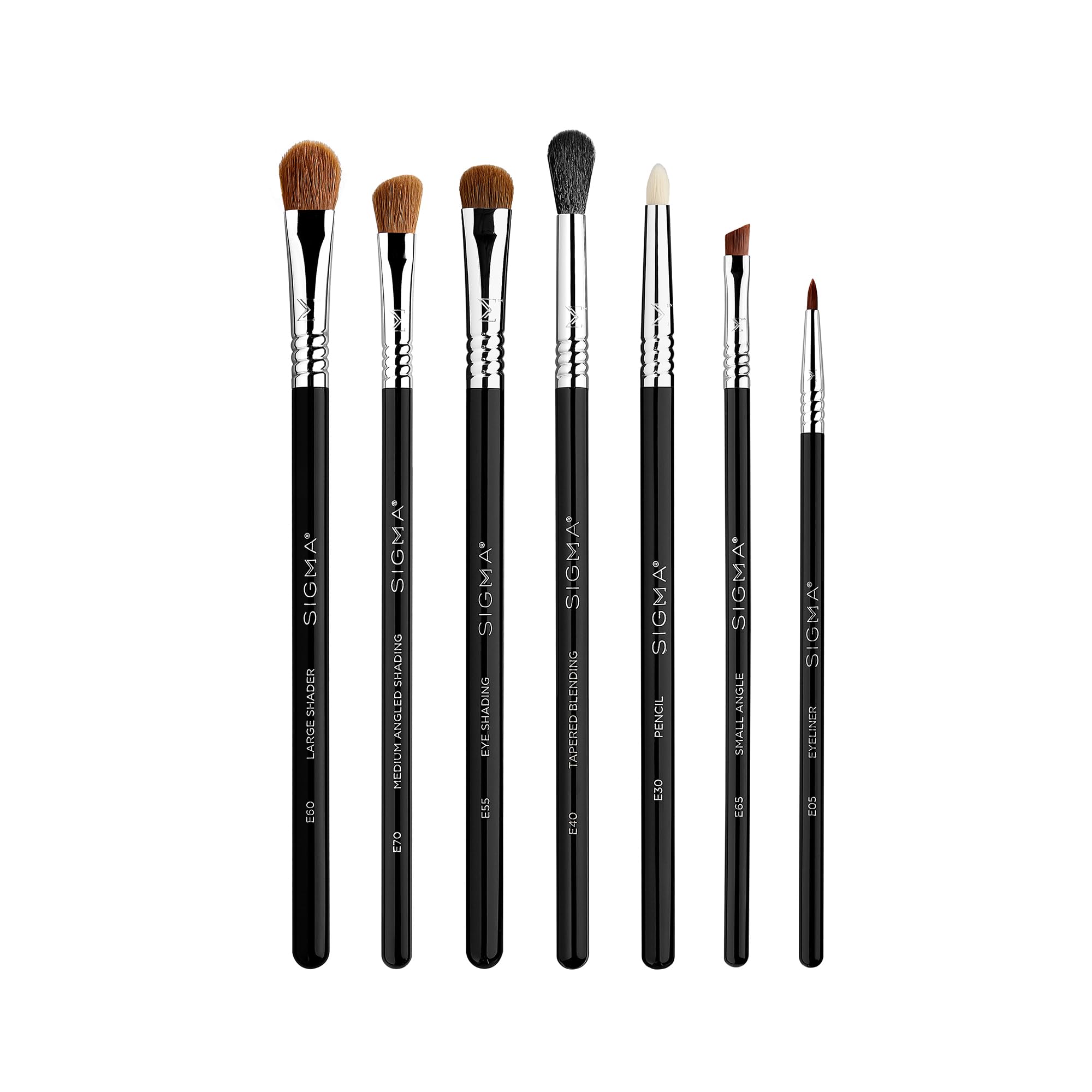 Sigma Beauty Basic Eye Brush Set E38 diffused crease brush for seamless blending