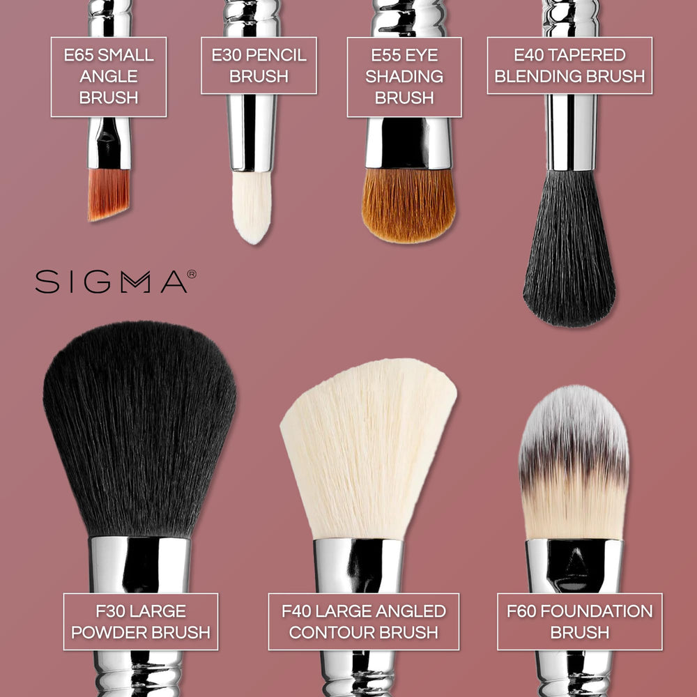 Sigma Beauty F60, brocha de base de maquillaje para aplicación homogénea y piel lisa
