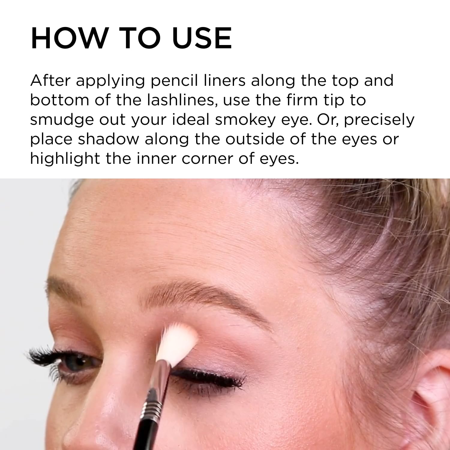 Sigma Beauty E35 ferrule close-up emphasizes sleek hardware and minimal product absorption.