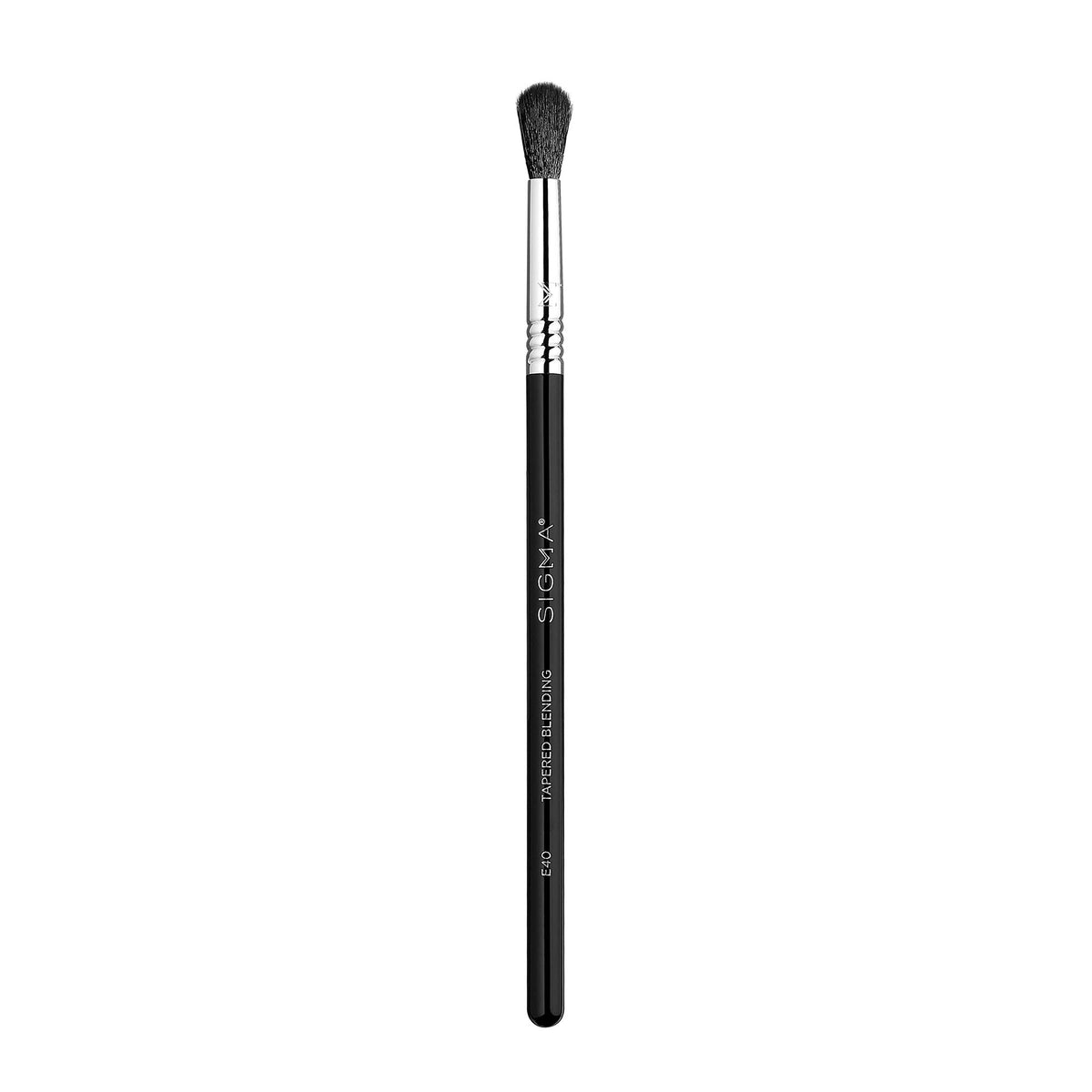 Sigma Beauty E40 tapered blending brush top view for precise blending