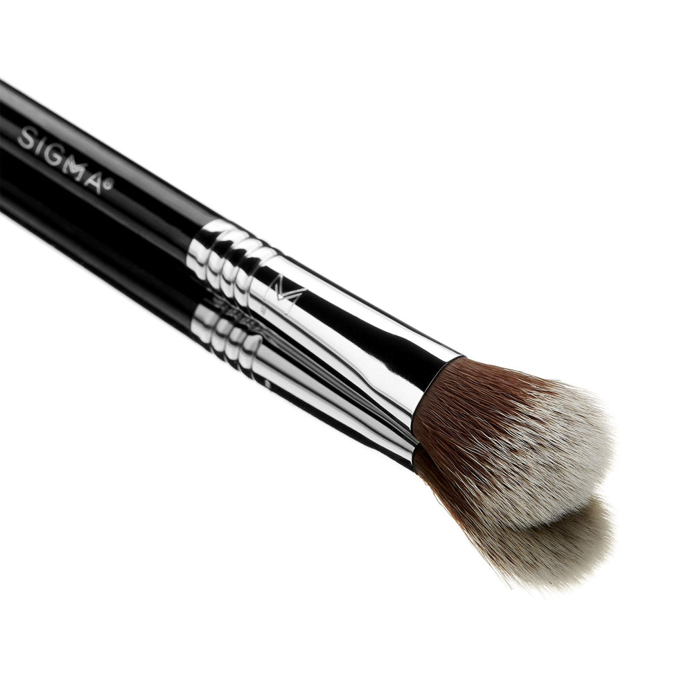 Sigma Beauty F03 brush gift-ready packaging visual suggesting everyday makeup joy.