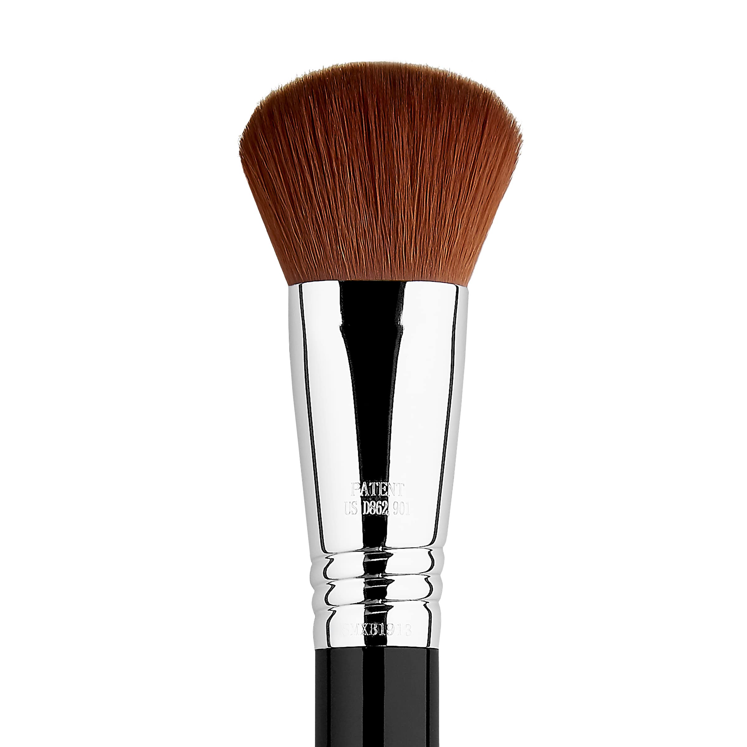 Sigma Beauty F47 Multitasker applies highlighter for a subtle, glow-enhanced finish.