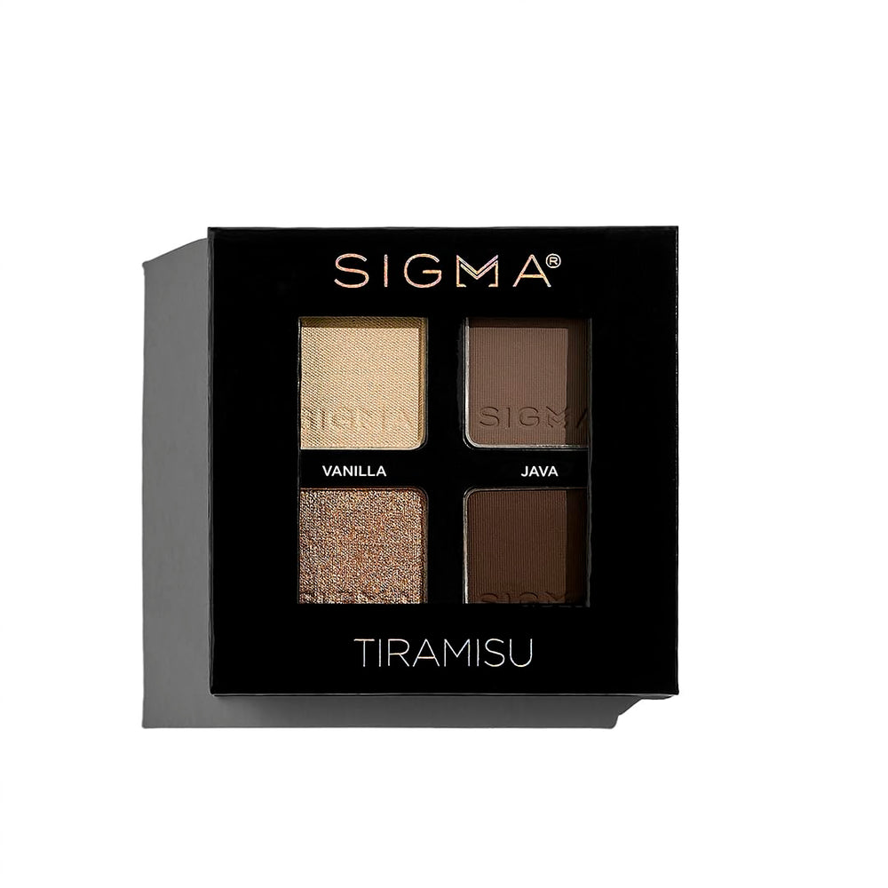 Sigma Beauty quad completes a cohesive eye look with four shades and easy blending.