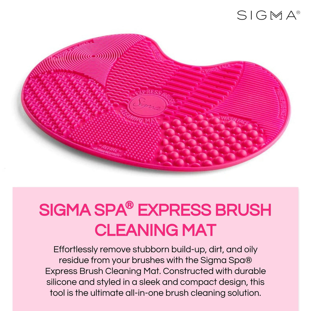 Sigma Spa Express Mat con 7 texturas para brochas de diferentes tamaños