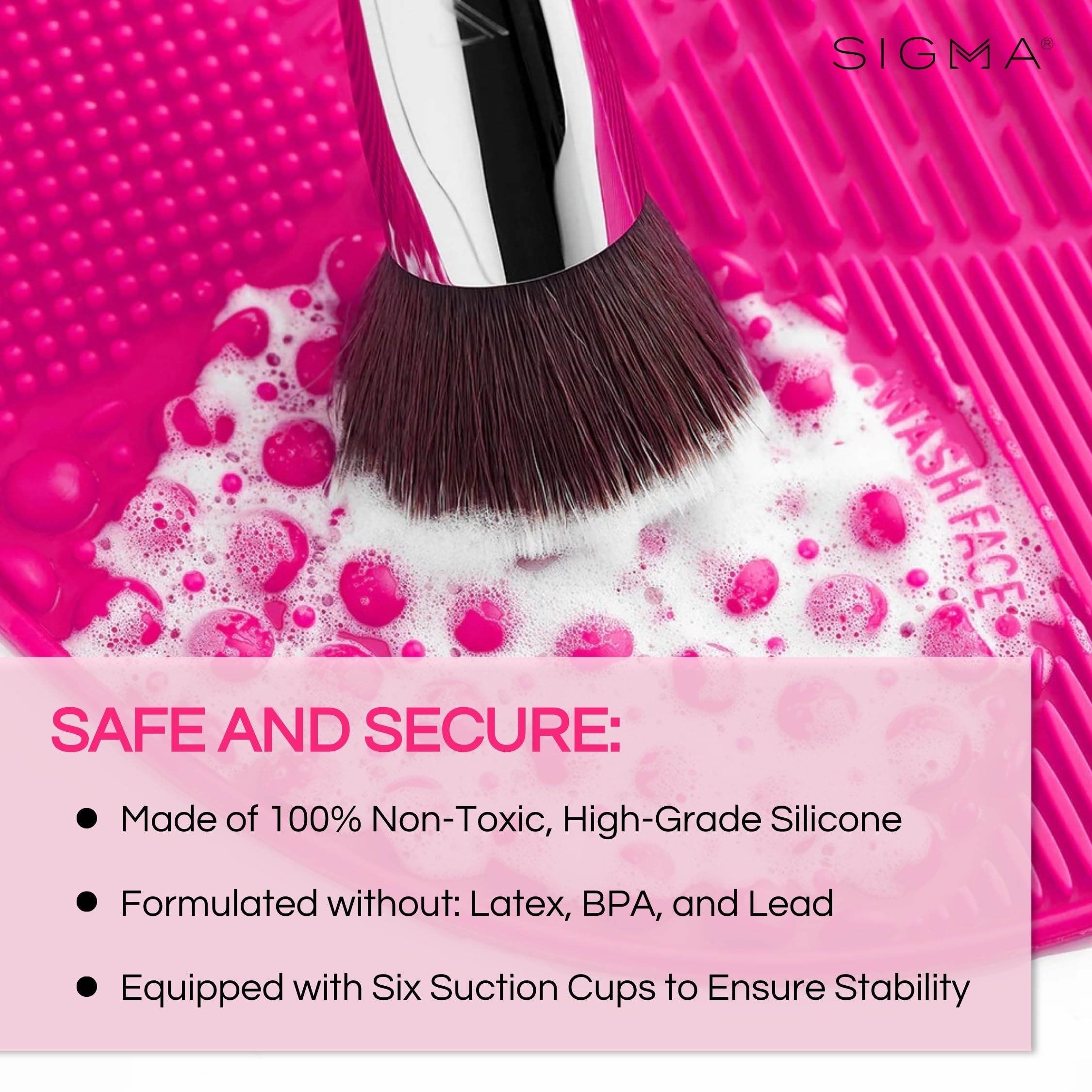 Brochas quedan limpias y mejor distribuye el producto con Sigma Spa Express Mat