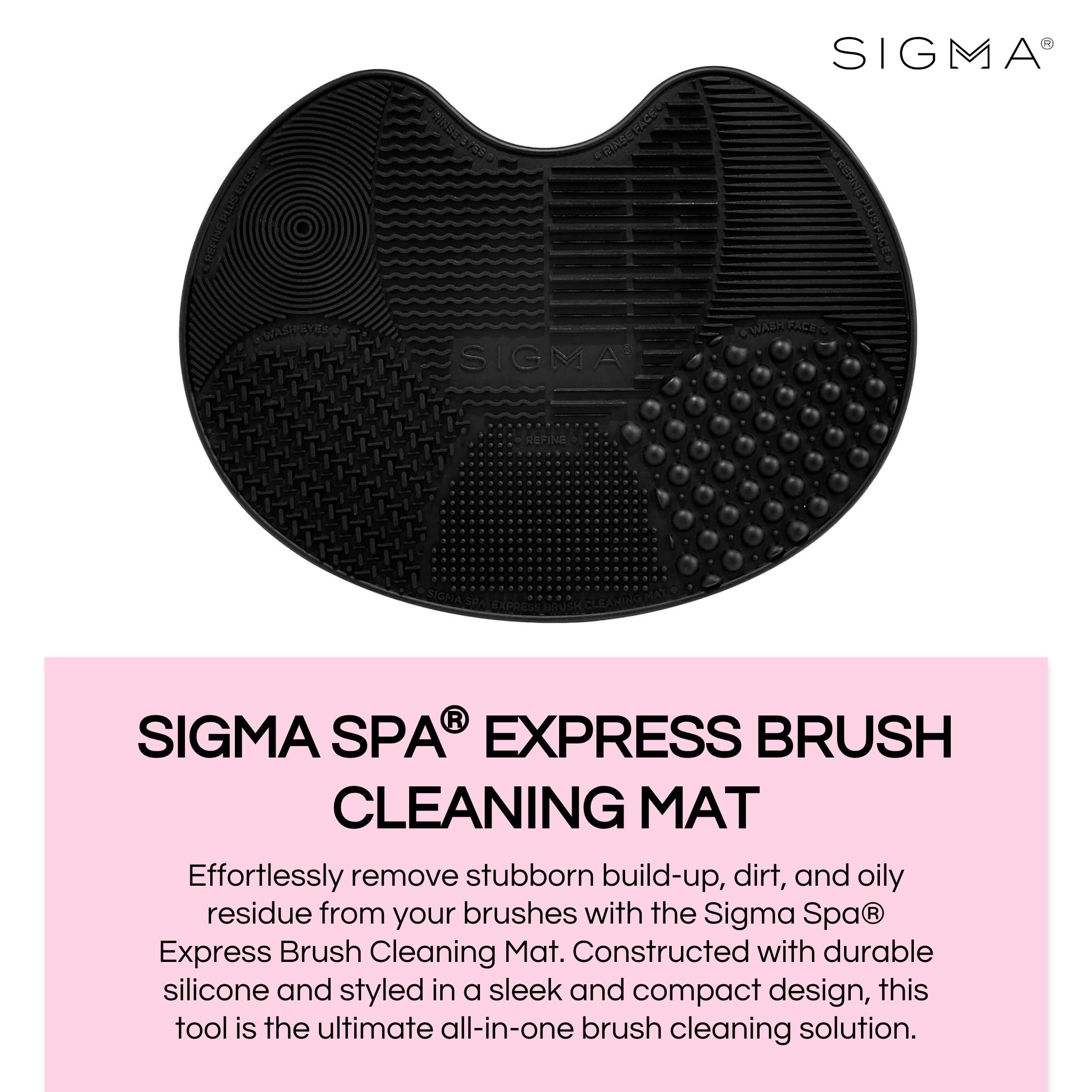 Sigma Spa Express mat suction cups securing to surface during cleaning